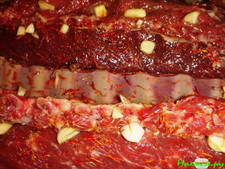 Баранья корейка в рукаве