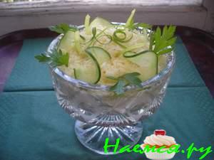 Салат &ndash; коктейль с ветчиной и сыром