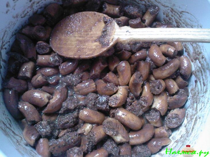 Шоколадная колбаска с баранками Шоколадная колбаска с баранками
