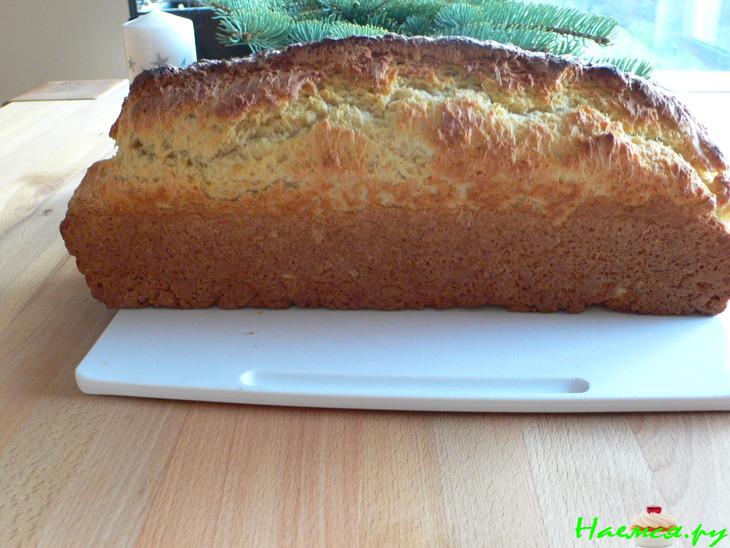 Творожный хлеб (без дрожжей)