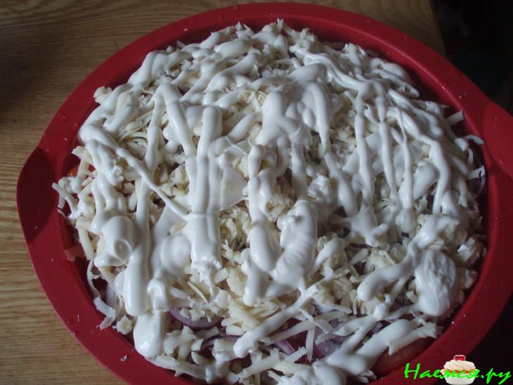 "Пицца" их пельменей на скорую руку