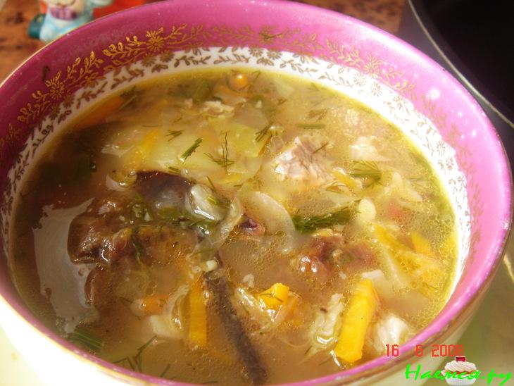 Щи с добавлением чернослива