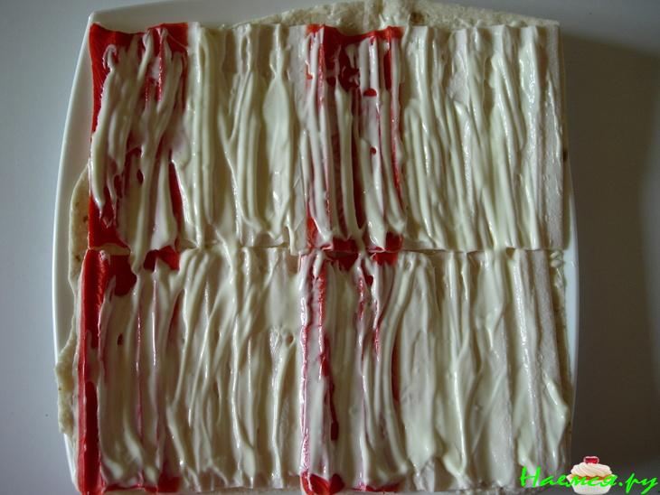 Торт с крабовыми палочками