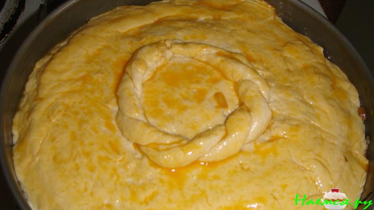 Пирог с сухими грибами