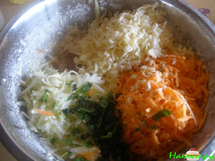 Сырный пирог с цуккини и бататом