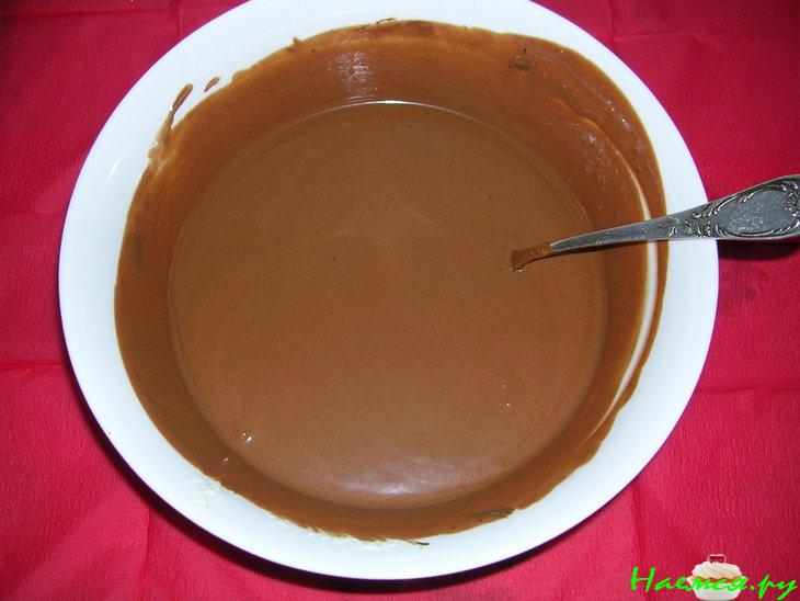 Шоколадный торт с кофейными куличиками из мороженного