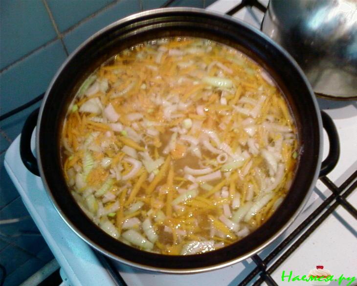 Овощной суп с хреном и горчицей