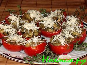 Помидоры с баклажановой начинкой Помидоры с баклажановой начинкой