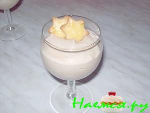 Десерт творожный с каппучино