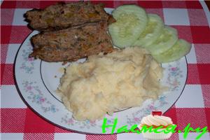 Мясная буханка с овощами и грибами Мясная буханка с овощами и грибами