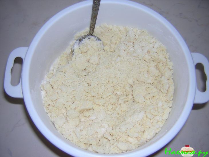 Пирог с творогом и бананами