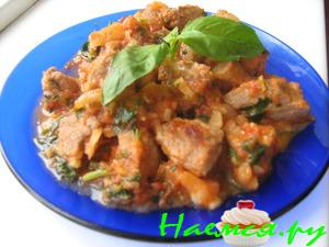 Чашушули - тушеное мясо Чашушули - тушеное мясо