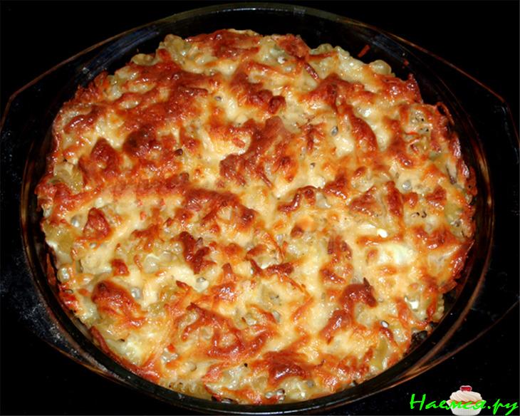 Запеканка из макарон под соусом