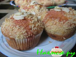 Маффины с клубникой Маффины с клубникой