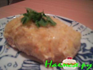 Рыба с картофельно-сырной корочкой