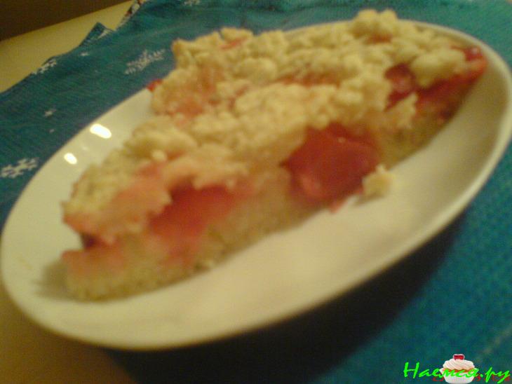 Сливовый пирог с миндалем Сливовый пирог с миндалем