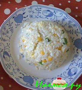 Рис с яйцом и кукурузой Рис с яйцом и кукурузой