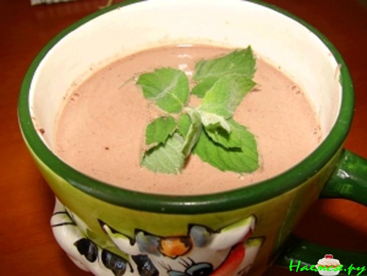 Горячий шоколад с мятой Горячий шоколад с мятой