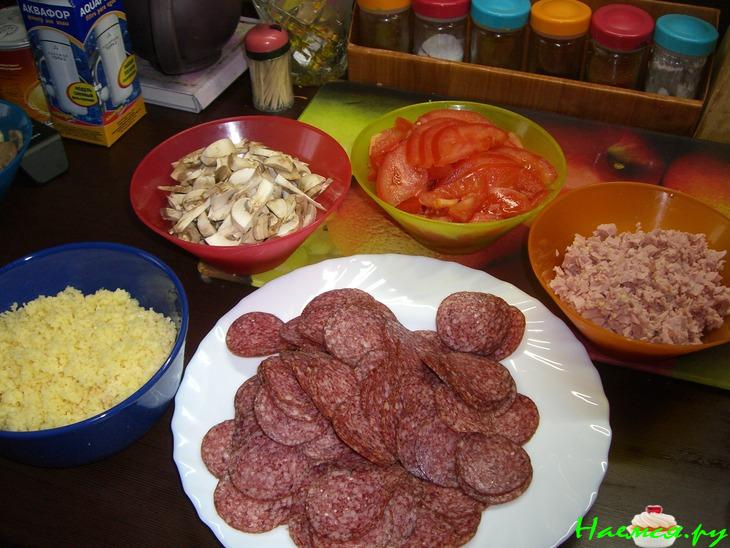 Пицца квадратная "чтоб всем хватило!!!"