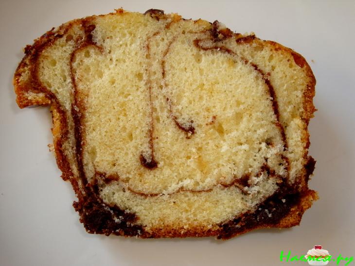 Вкусный кекс-пирог и шоколадная помадка