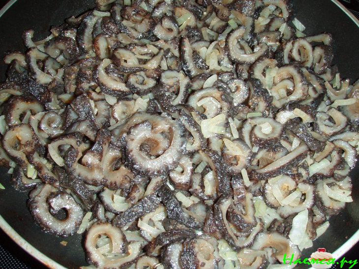 Скоблянка с мясом из кукумарии Скоблянка с мясом из кукумарии