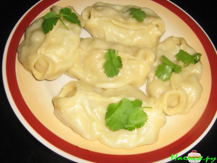 Манты с нежной, рыбной начинкой