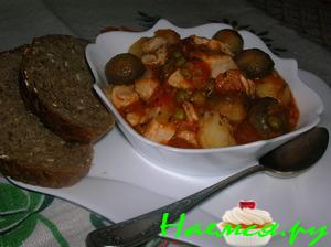 Рагу из индейки по-аризонски Рагу из индейки по-аризонски