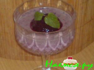 Черничная Панна Котта