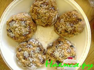 Банановые булочки с кунжутом Банановые булочки с кунжутом