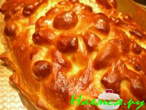 Кулебяка-пицца с многослойной начинкой