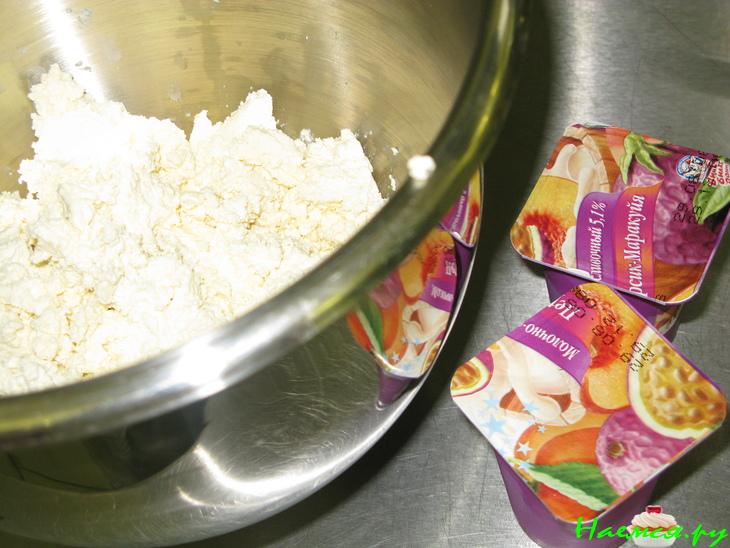 Торт 'Творожно-персиковый со вкусом маракуйи'