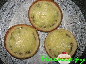 Французский грибной жульен в булочке