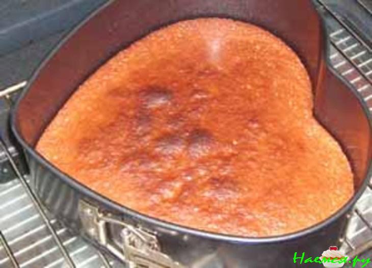 Торт "Валентинка" с желе Торт "Валентинка" с желе