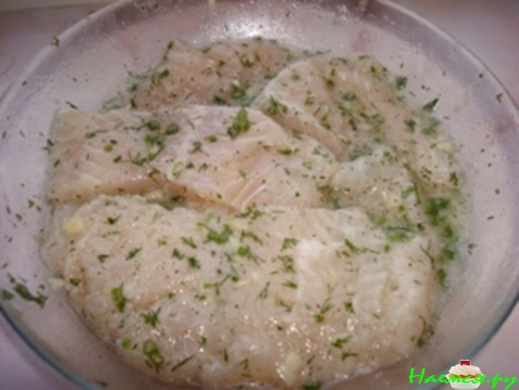 Рыбное филе в лимонно-чесночном масле