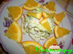 Куриный салат с апельсинами