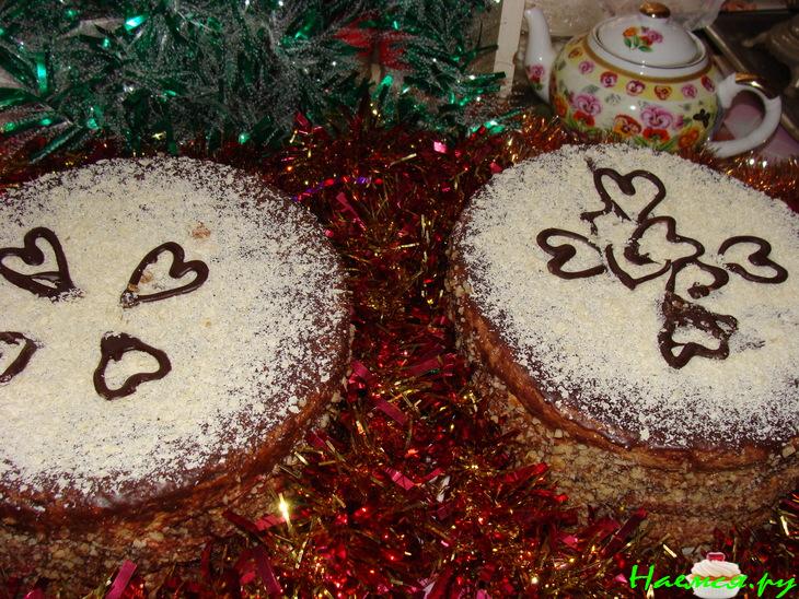 Торт бисквитный 'Новогодний'