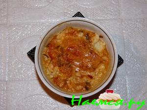 Пшенка с оригинальной подливкой