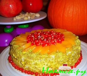 Тыквенный торт с цитрусовой ноткой