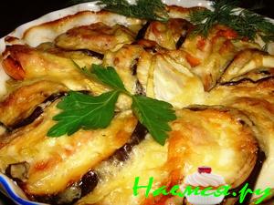 Запеченные овощи с индейкой Запеченные овощи с индейкой