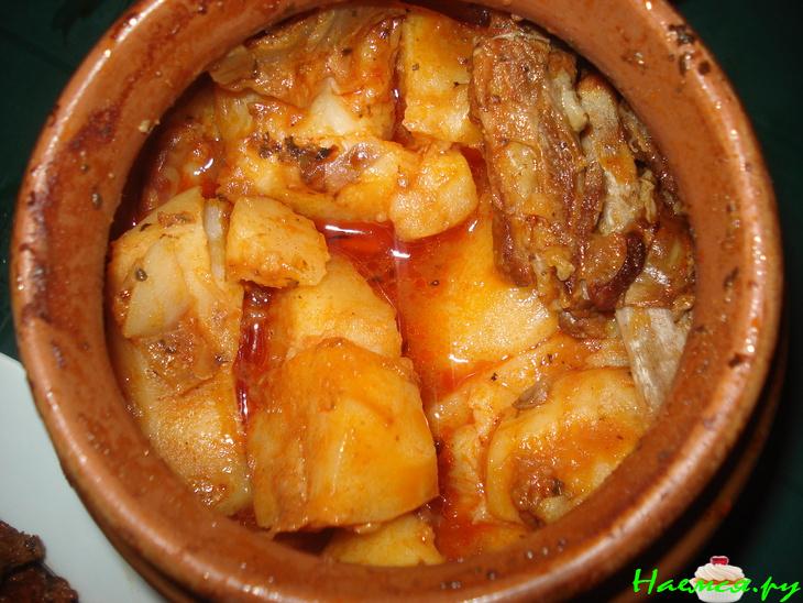 Баранина с фасолью по-арабски