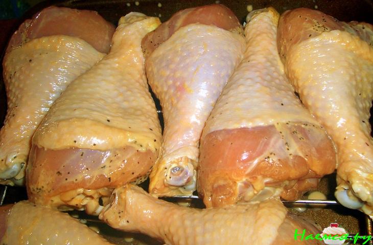 Куриные голени маринованные в ананасовым соке Куриные голени маринованные в ананасовым соке