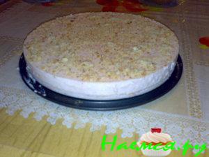 Клубнично-банановый йогуртовый тортик