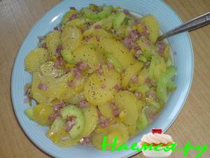 Kартофельно-огуречный салат