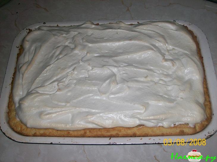 Лимонный пирог с белковым покрытием