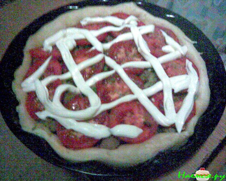 Пицца-пирог для постящихся и вегетарианцев Пицца-пирог для постящихся и вегетарианцев