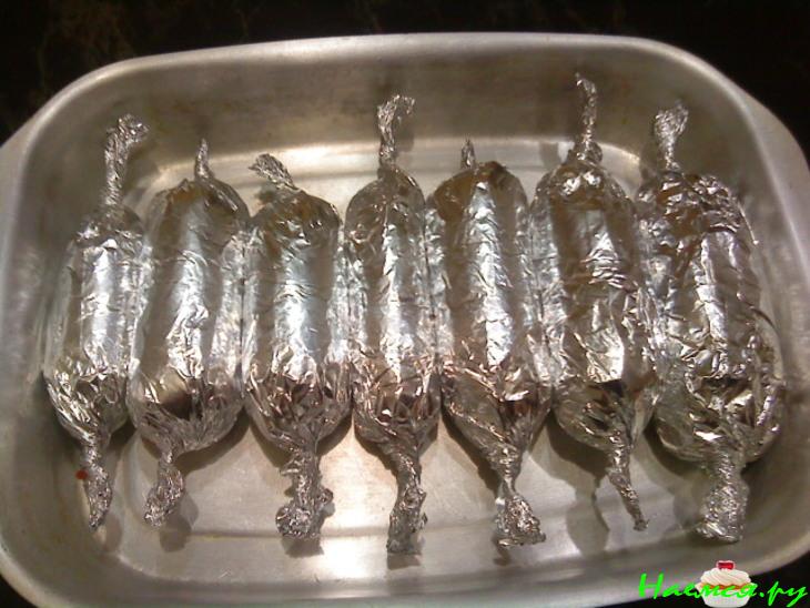 Страусиные рулетики по-праздничному