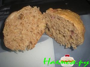 Ржаные апельсиновые маффины с ревенем Ржаные апельсиновые маффины с ревенем