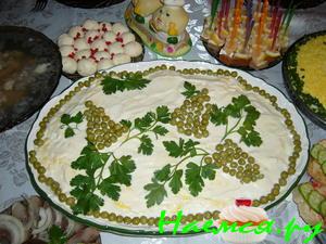 Салат с окорочком "Балерина"