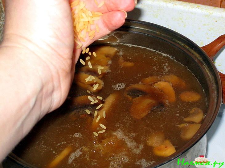 Суп из грибов ассорти из запасов