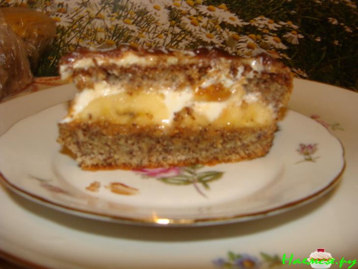 Орехово-банановый торт